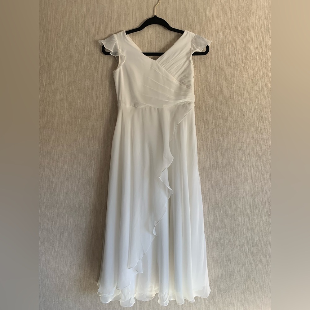 Girls Size 12 White Flower Girl / First Communion Dress